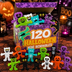 Halloween Character Bendable Toys-120Pk